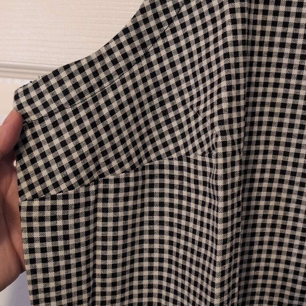 A New Day Classic Black and White Checkered Dress NWT - Picture 2 of 8
